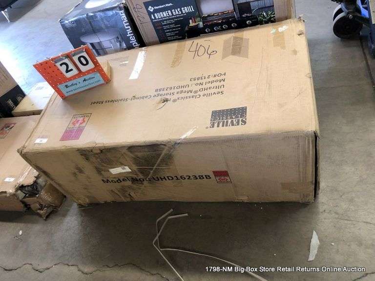 SEVILLE CLASSICS ULTRA HD MEGA STORAGE STAINLESS STEEL, MODEL