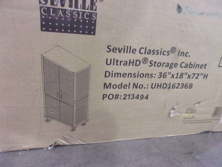 SEVILLE CLASSICS ULTRA HD STORAGE 36" X 18" X 72" Bentley