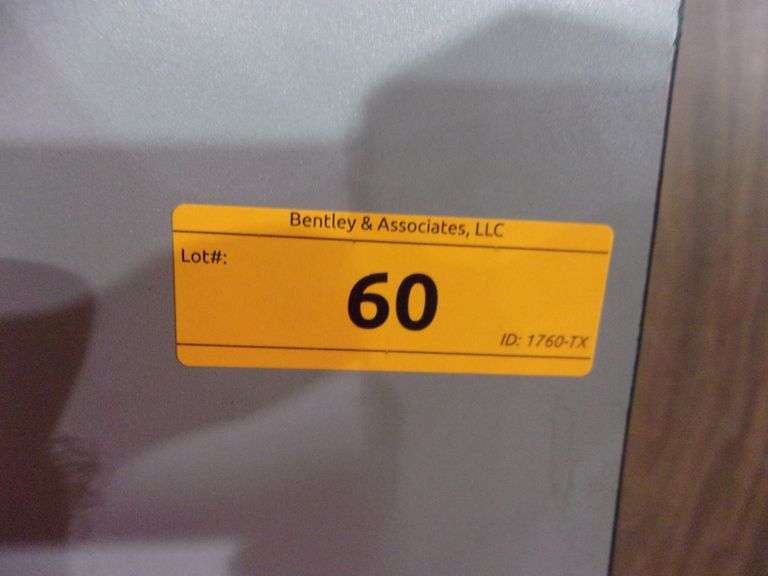 GREY WOODEN FOLDING TABLE Bentley & Associates, LLC