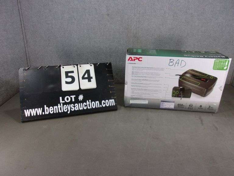 APC 650VA BATTERY BACKUP POWER STRIP Bentley & Associates, LLC