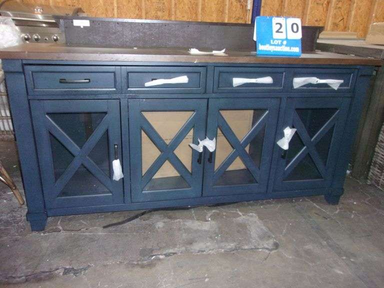 NAVY BLUE LIVINGSTON CONSOLE Bentley & Associates, LLC