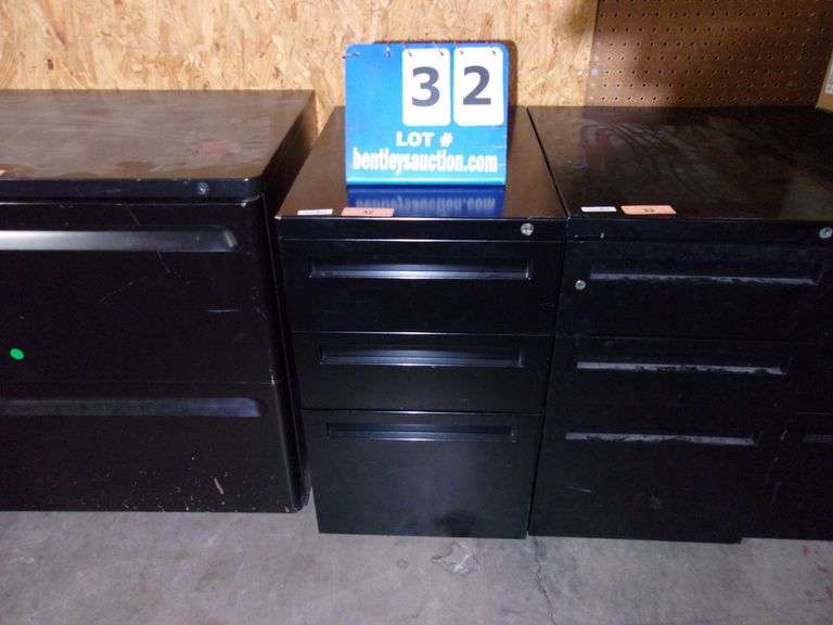 METAL 3DRAWER SMALL FILING BLACK Bentley & Associates, LLC