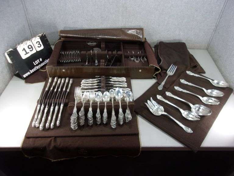 GORHAM STERLING SILVER "KING EDWARD" PATTERN FLATWARE SET APPROX 143