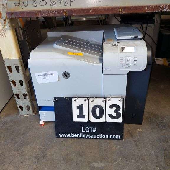 HP LASERJET 500 COLOR M551 PRINTER USED, AS IS Bentley & Associates