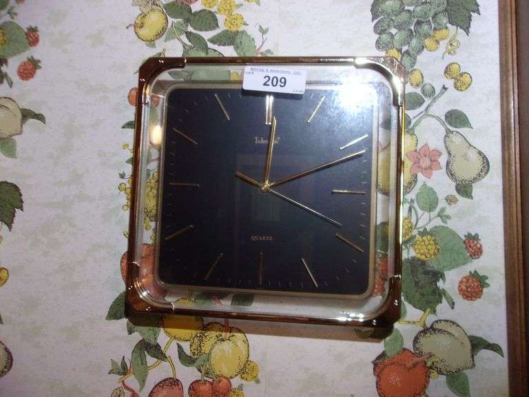TELESONIC QUARTZ BRASS FINISH WALL CLOCK Bentley & Associates, LLC
