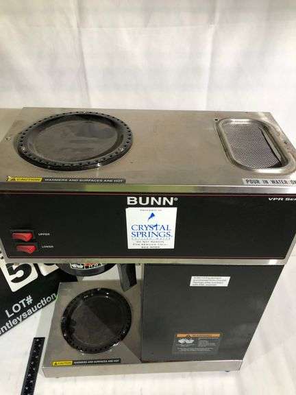 BUNN VPR SERIES COFFEE MAKER - Bentley &amp; Associates, LLC
