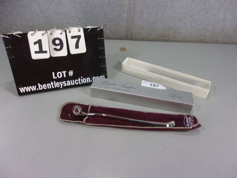 GERITY SILVER PLATE 9005 HAT SHAPED CANDLE SNUFFER Bentley