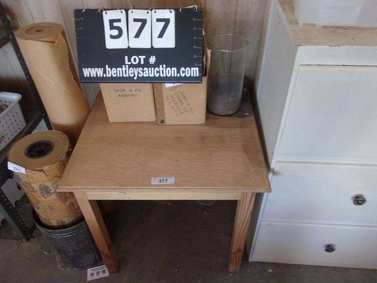 RAW WOOD CRAFTMADE SMALL SIDE TABLE Bentley & Associates, LLC