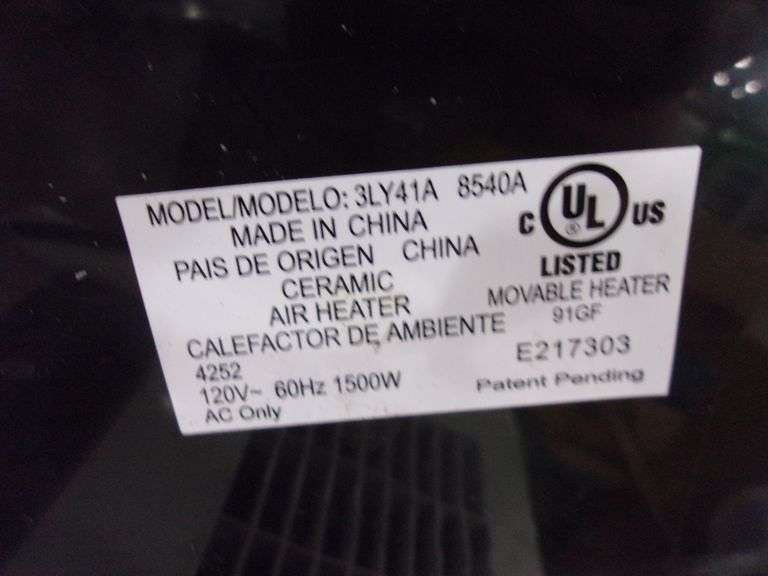 PORTABLE AIR KING HEATER Bentley & Associates, LLC