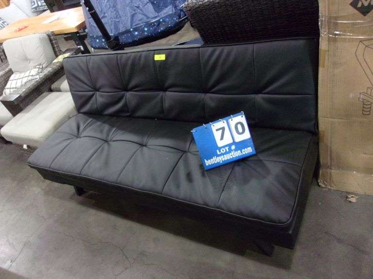 BLACK LEATHER FUTON Bentley & Associates, LLC