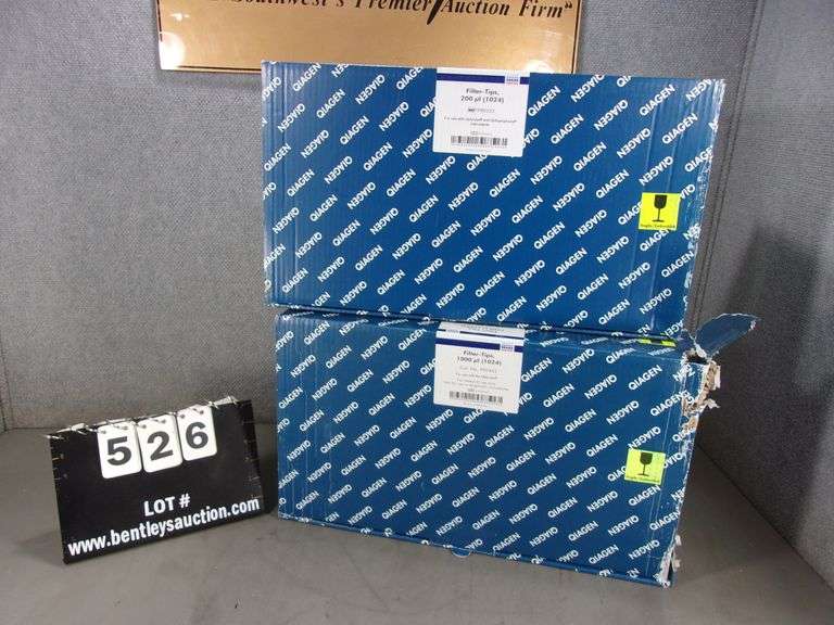 2 BOXES QIAGEN FILTER TIPS 1000 UL & 200 UL (UNKNOWN IF FULL BOXES