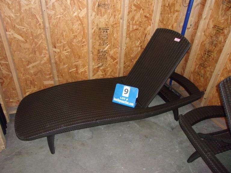 BROWN PLASTIC RECLINING POOL LOUNGE CHAIR Bentley & Associates, LLC