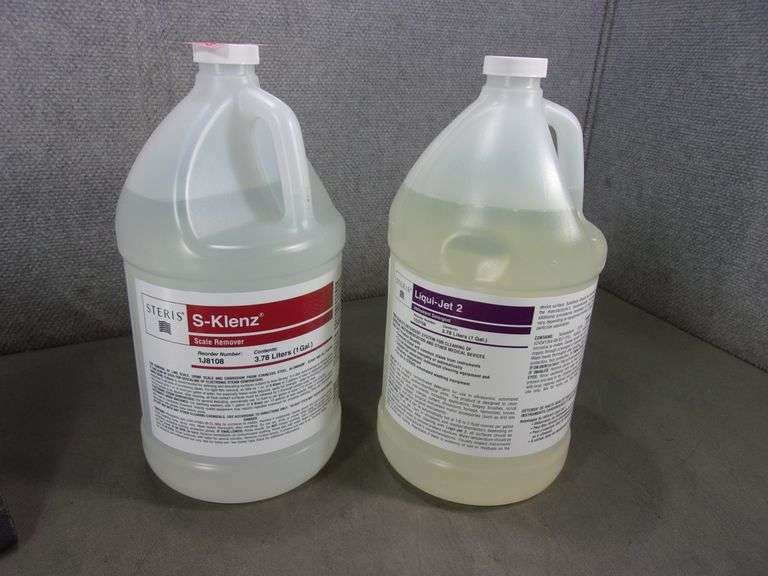 STERIS GALLON JUGS (1) SKLENZ & (1) LIQUIJET 2 (2X MONEY) Bentley