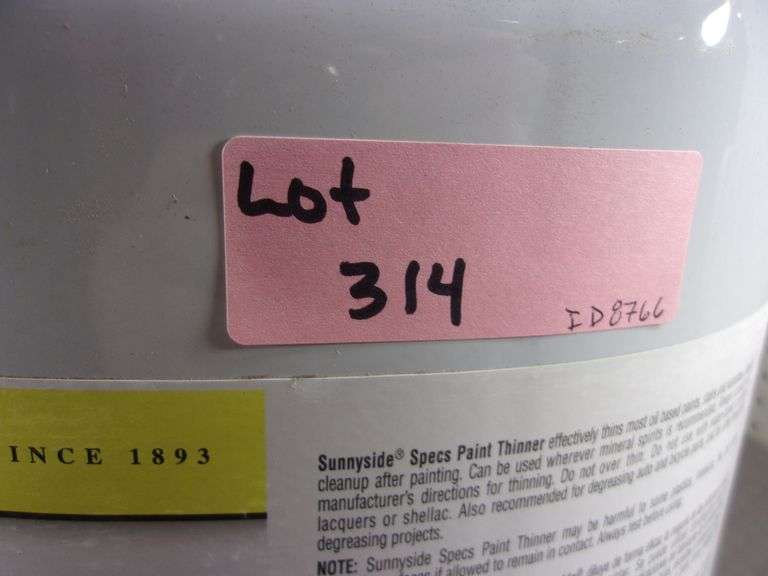 SUNNYSIDE SPECS PAINT THINNER, 5 GALS. Bentley & Associates, LLC