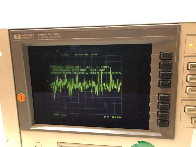 HP 8751A NETWORK ANALYZER - Bentley & Associates, LLC