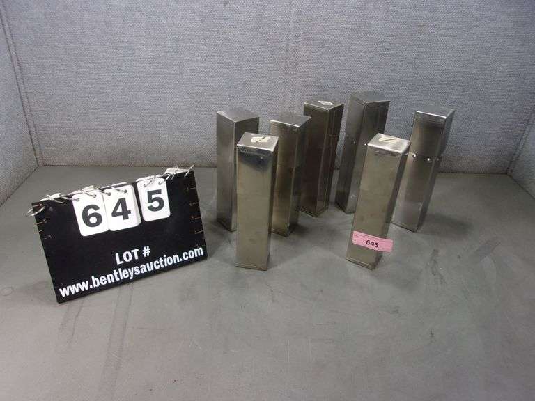 LOT 7 STAINLESS AUTOCLAVE TUBES W/ GLASS LAB TEST VIAL TUBES Bentley