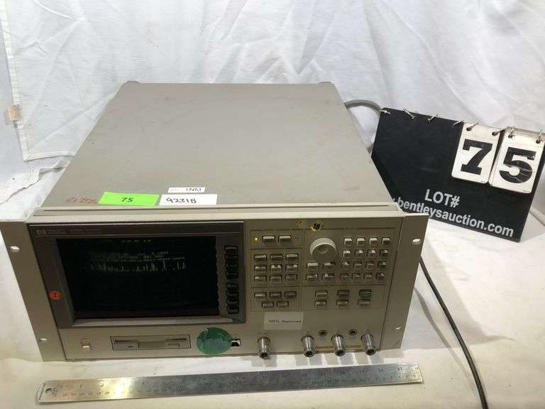 HP 8751A NETWORK ANALYZER - Bentley & Associates, LLC
