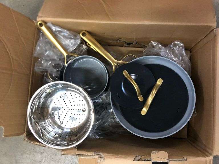 MEMBER'S MARK 11 PC. MODERN CERAMIC COOKWARE SET Bentley & Associates