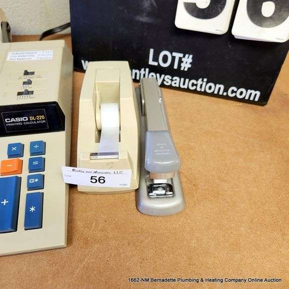 CASIO DL220 PRINTING CALCULATOR TAPE HOLDER & STAPLER Bentley