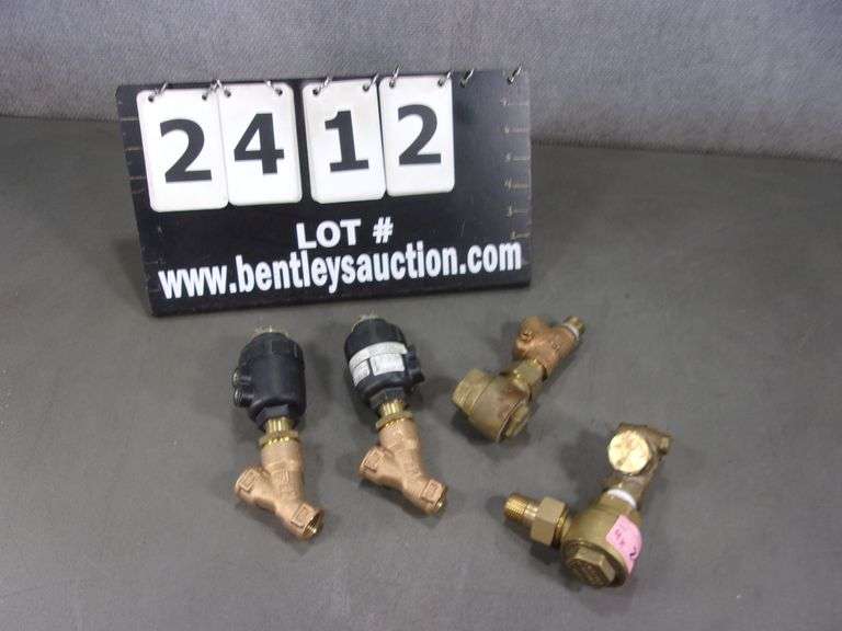 (2) HANDLE MAN/WATSON PRESSURE RELIEF VALES & (2) BURKERT PRESSURE