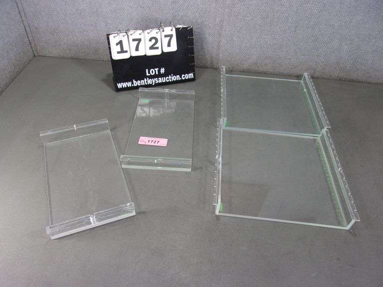 (4) PLASTIC BIO RAD GEL BED INSERTS (FIRE LABEL) Bentley & Associates