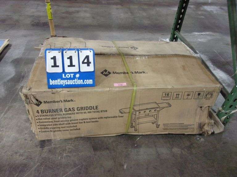 MEMBER'S MARK 4 BURNER GAS GRIDDLE COVER INCLUDED Bentley