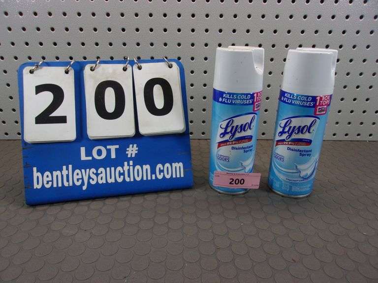 LOT 2 LYSOL DISINFECTANT SPRAY CANS Bentley & Associates, LLC