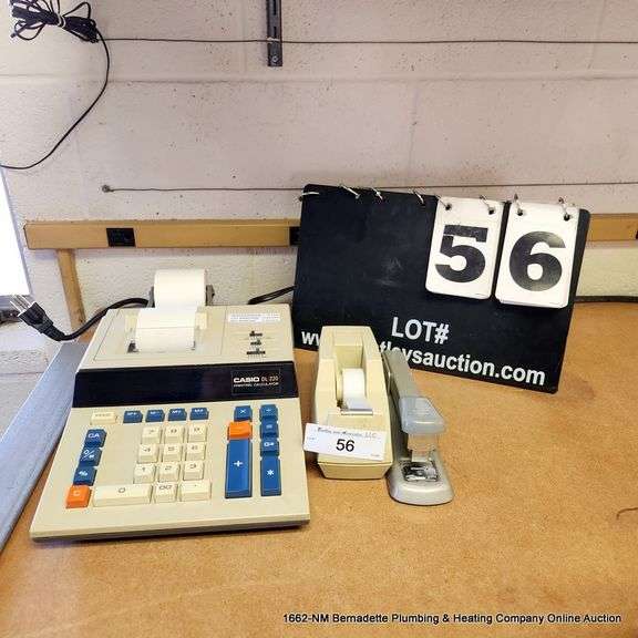 CASIO DL220 PRINTING CALCULATOR TAPE HOLDER & STAPLER Bentley