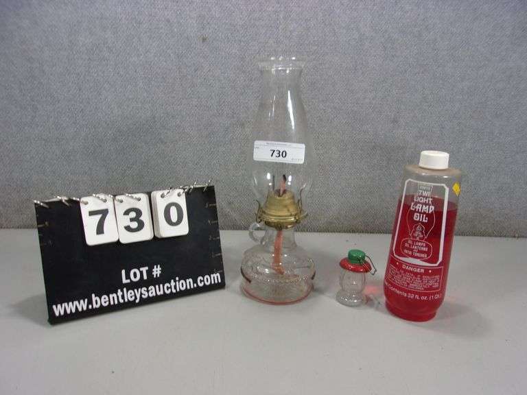 LOT 2OIL LAMPS, 1BOTTLE OF SCENTED LAMP OIL Bentley & Associates, LLC