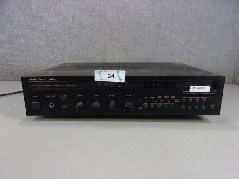 HARMAN/KARDON HK495I DIGITAL SYTHESIZED QUARTZLOCKED STEREO RECEIVER Bentley & Associates, LLC