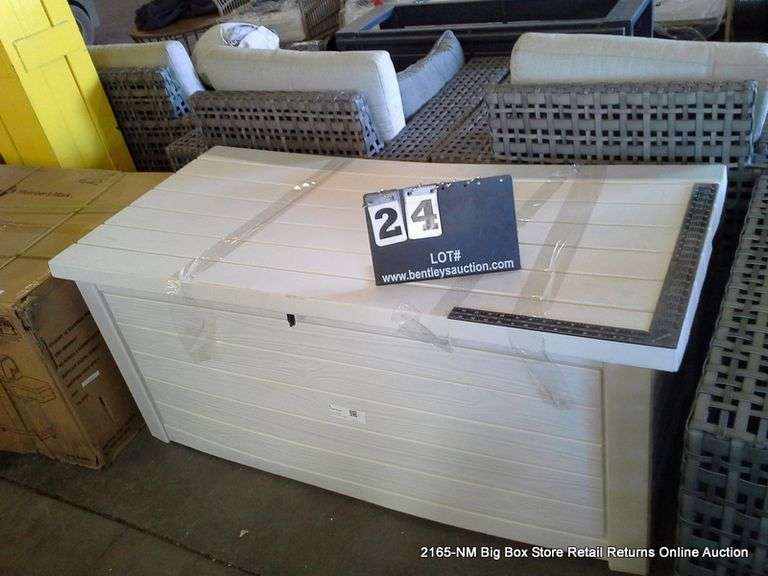 KETER 165G DECK BOX WHITE Bentley & Associates, LLC