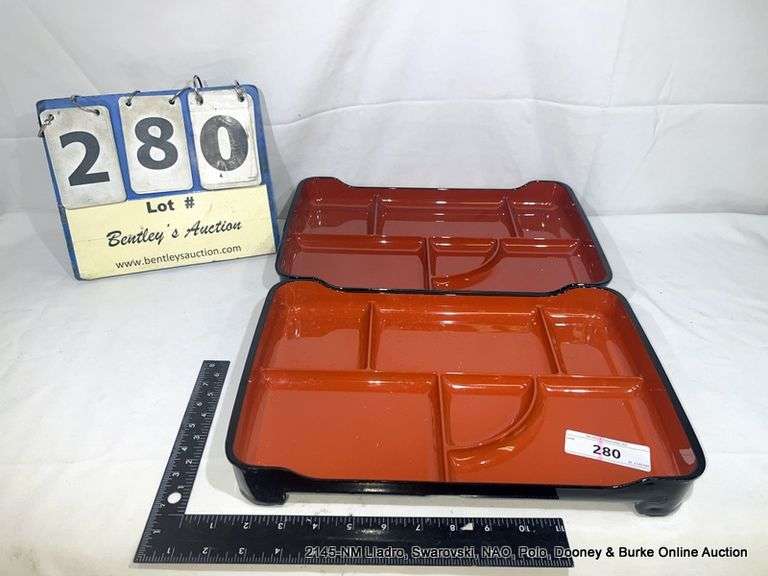 2COUNT DECORATIVE SERVING TRAYS USED, AS IS Bentley & Associates, LLC