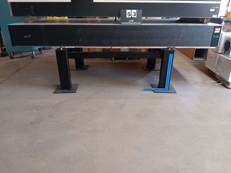 TMC OPTICAL TABLE MODEL 78467502GR, 120"L X 59"W X 411/2"H