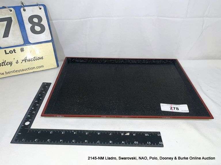 6COUNT DECORATIVE SERVING TRAYS USED, AS IS Bentley & Associates, LLC