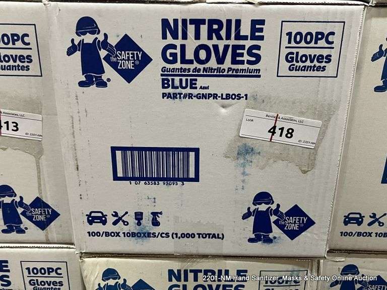 BOX NITRILE GLOVES ONE SIZE FITS ALL Bentley & Associates, LLC