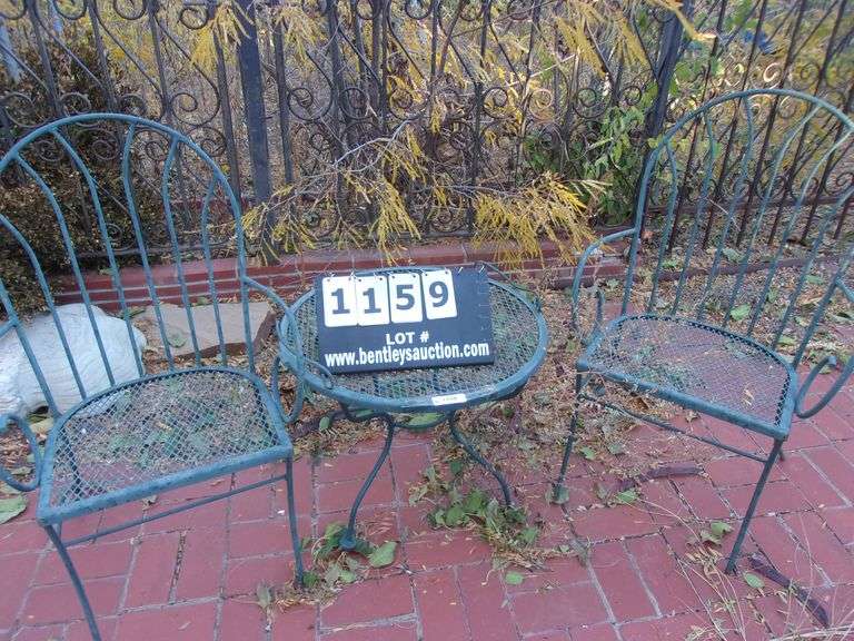 EXPANDED METAL PATIO CHAIRS & TABLE (3X MONEY) Bentley & Associates, LLC