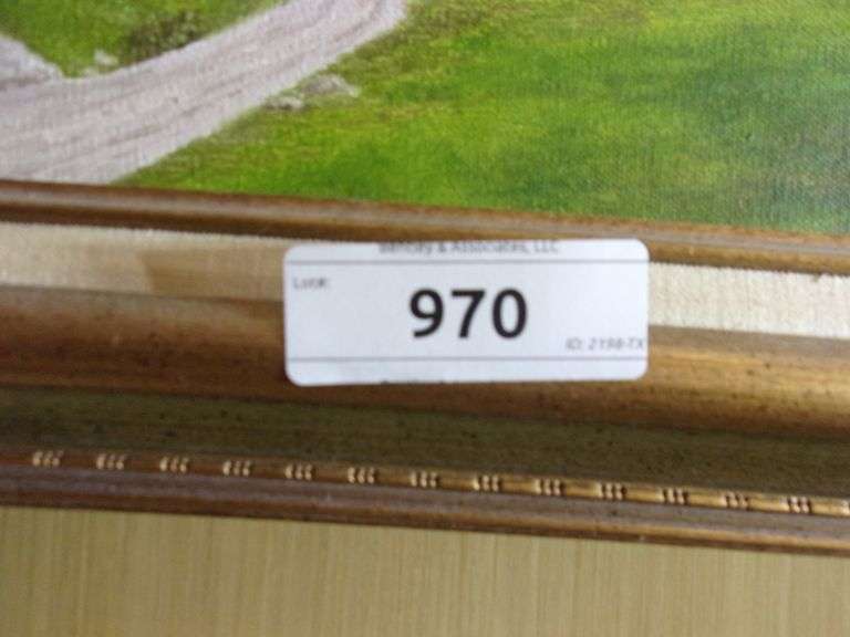 GOLD WOOD FRAME COUNTRY ROAD BY H. J. 1962 Bentley & Associates, LLC