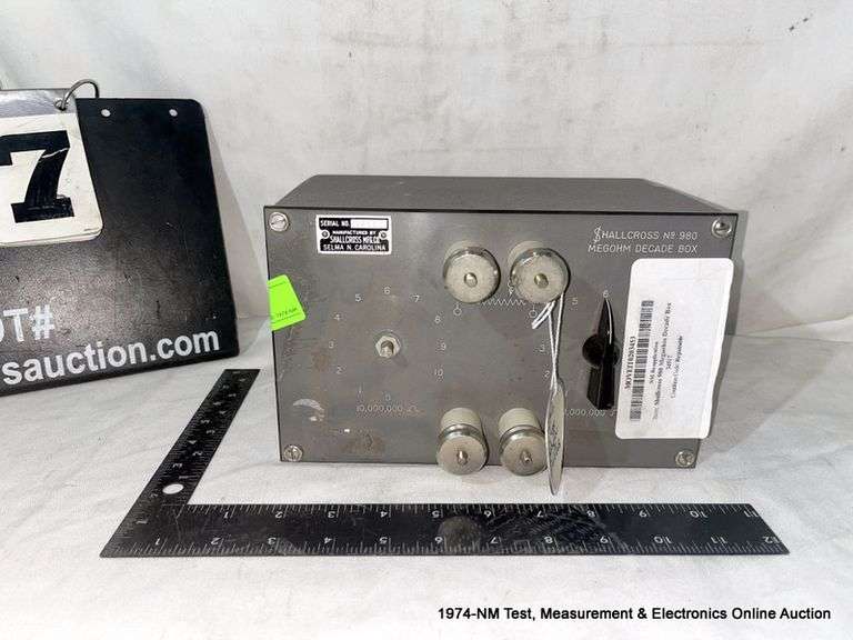 SHALLCROSS 980 MEGOHM DECADE BOX Bentley & Associates, LLC