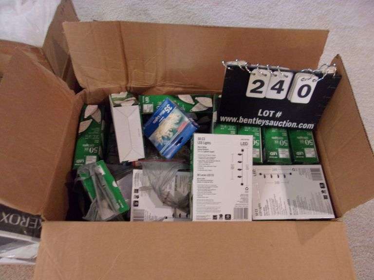 BOX 'HOME ACCENTS HOLIDAY' BOXES OF 50 C3 LED CHRISTMAS LIGHTS (WARM