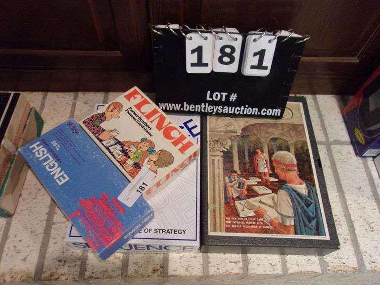 LOT BOARD GAMES (FLINCH, SEQUENCE, VOCABULARY CARDS AND QUINTO) Bentley & Associates, LLC