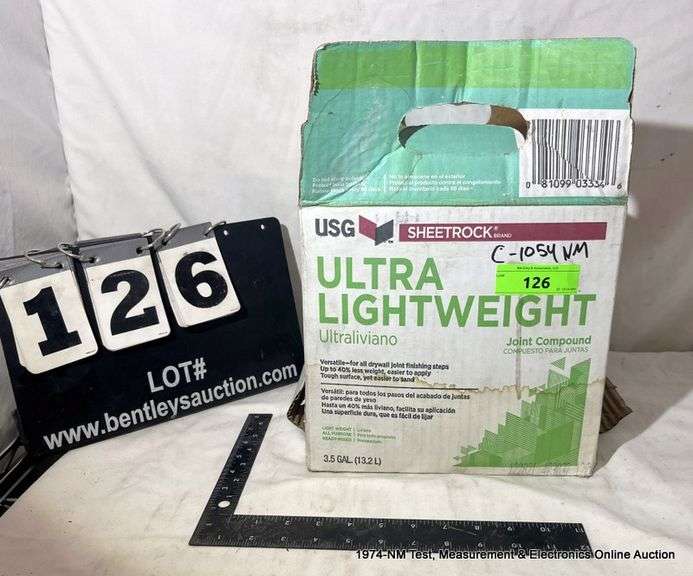 BOX USG ULTRA LIGHTWEIGHT JOINT COMPOUND SHEETROCK Bentley & Associates, LLC