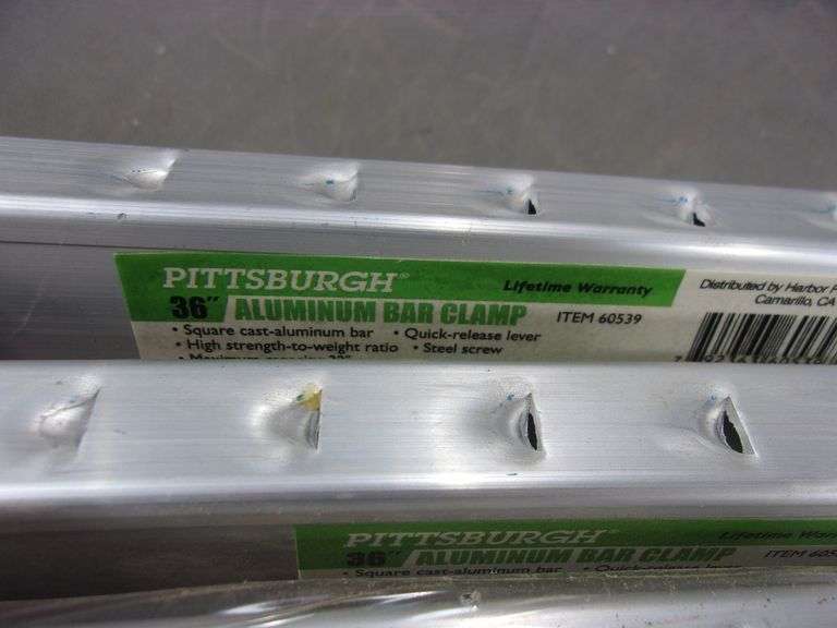 PITTSBURGH 48" ALUMINUM BAR CLAMPS (3X THE MONEY) Bentley