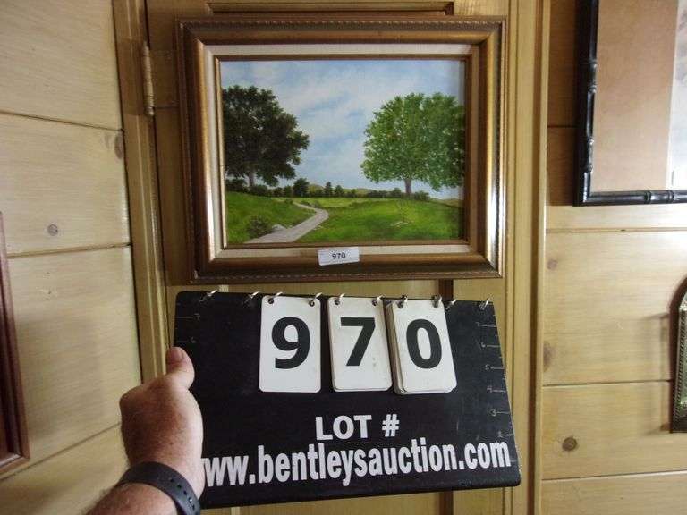 GOLD WOOD FRAME COUNTRY ROAD BY H. J. 1962 Bentley & Associates, LLC