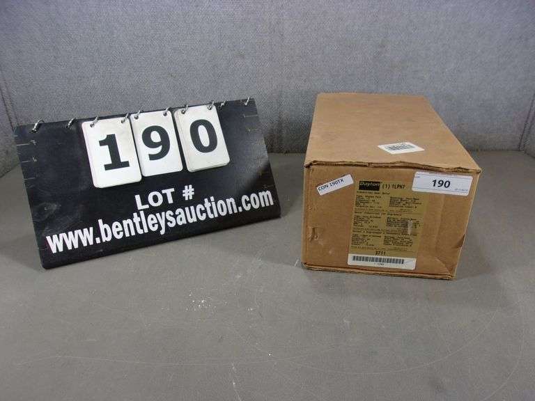 BOX DAYTON INDUSTRIAL GEAR MOTOR MODEL 1LPN7 Bentley & Associates, LLC