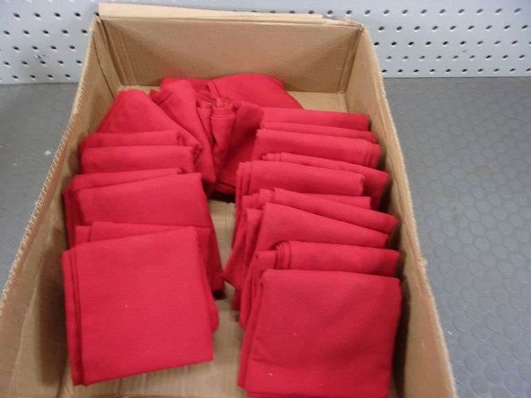 BOX RED DECORATIVE HAND TOWELS Bentley & Associates, LLC