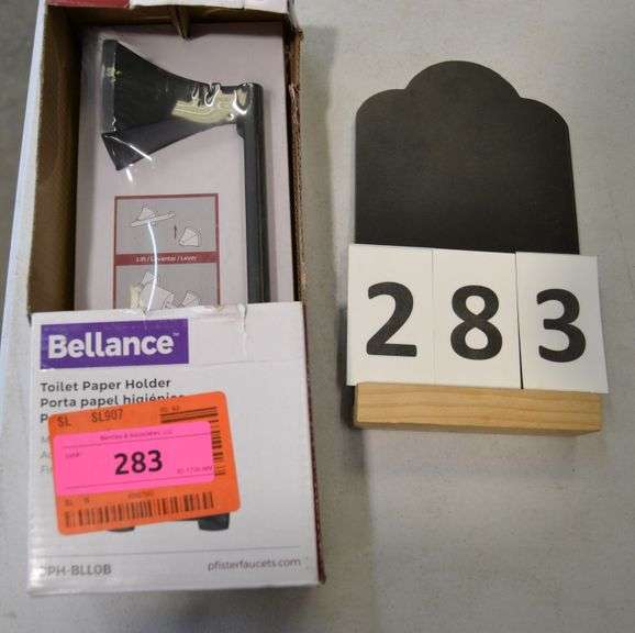 Pfister Bellance Toilet Paper Holder, Matte Black Finish Bentley