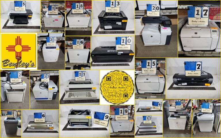 1891-NM Printers, Scanners, Copiers, Toner & Accessories Online Auction