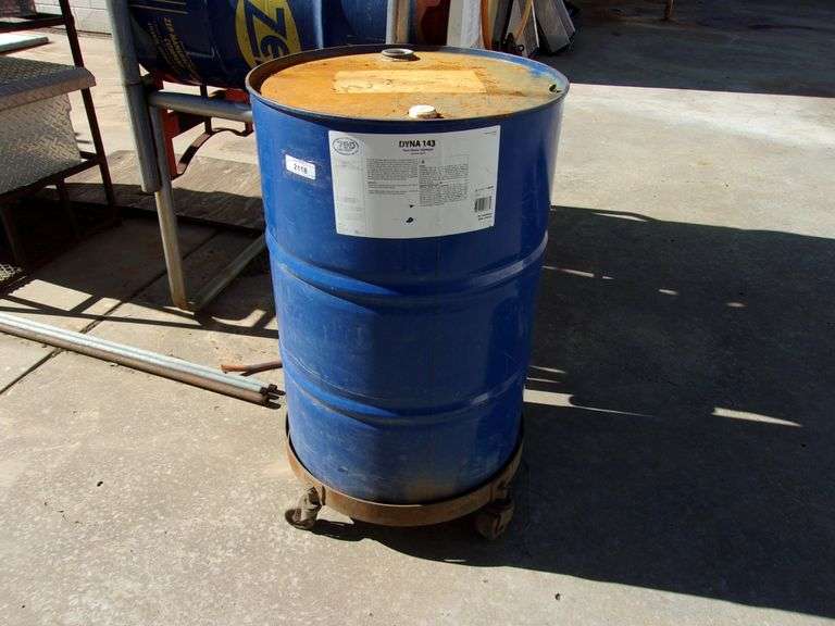 ZEP DYNA 143 PARTS WASHER SOLUTION POSSIBLE FULL W/ ARREL DOLLY