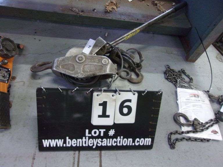 LUGALL HEAVY DUTY CABLE COMEALONG WINCH Bentley & Associates, LLC