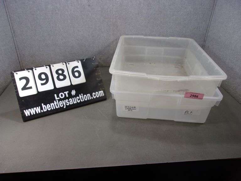 CLEAR PLASTIC TUBS Bentley & Associates, LLC